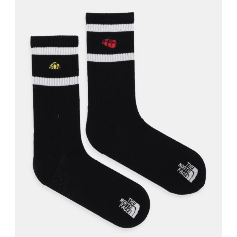 NF0A8EGMJK31 EVERYDAY CREW TNF ICONS SOCK - 2P TNF BLACK