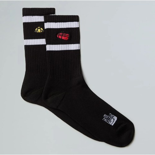 NF0A8EGMJK31 EVERYDAY CREW TNF ICONS SOCK - 2P TNF BLACK