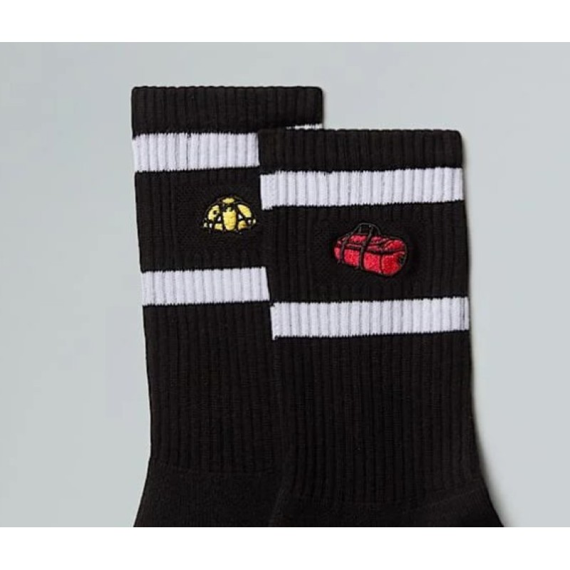 NF0A8EGMJK31 EVERYDAY CREW TNF ICONS SOCK - 2P TNF BLACK