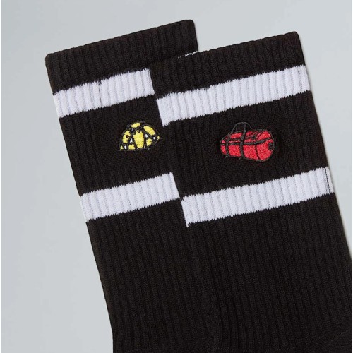 NF0A8EGMJK31 EVERYDAY CREW TNF ICONS SOCK - 2P TNF BLACK