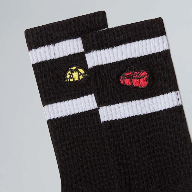 NF0A8EGMJK31 EVERYDAY CREW TNF ICONS SOCK - 2P TNF BLACK