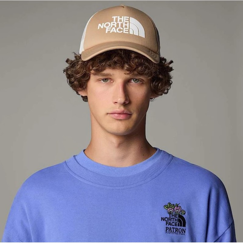 NF0A3FM3HQI1 TNF LOGO KHAKI STONE/TNF WHITE