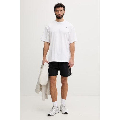 NF0A8EVWFN41 M TNF ESSENTIAL SIMPLE DOME OS SS TEE TNF WHITE