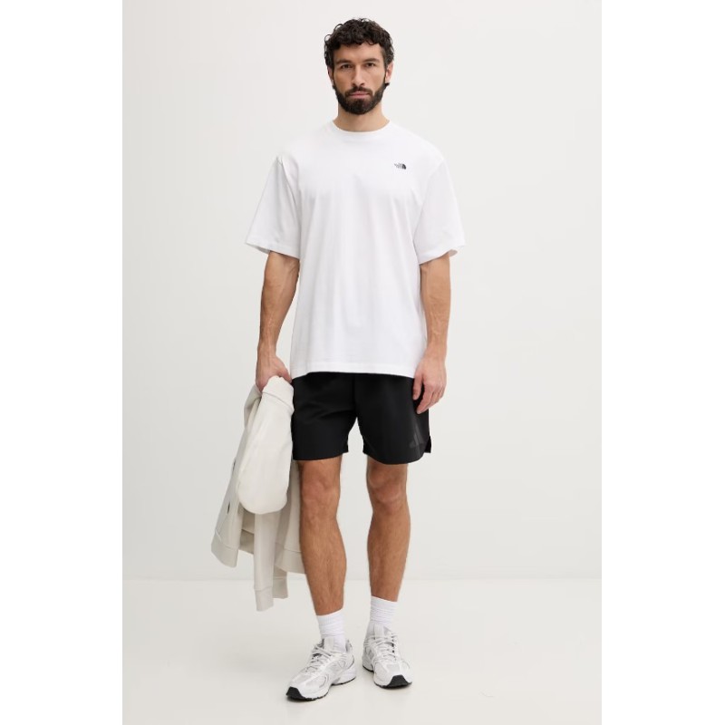 NF0A8EVWFN41 M TNF ESSENTIAL SIMPLE DOME OS SS TEE TNF WHITE