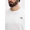 NF0A8EVWFN41 M TNF ESSENTIAL SIMPLE DOME OS SS TEE TNF WHITE