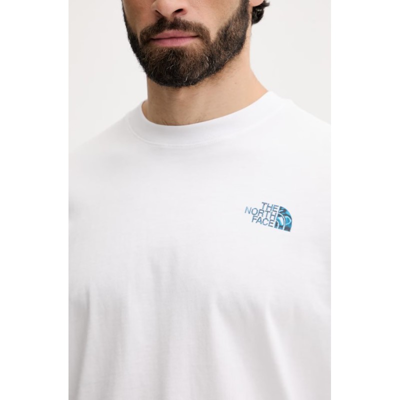 NF0A8G9WFN41 M LIQUID BOX NSE OVERSIZE SHORT SLEEVE T TNF WHITE