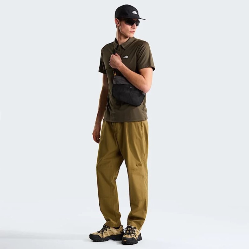NF0A2WAZ21L1 M TANKEN POLO NEW TAUPE GREEN