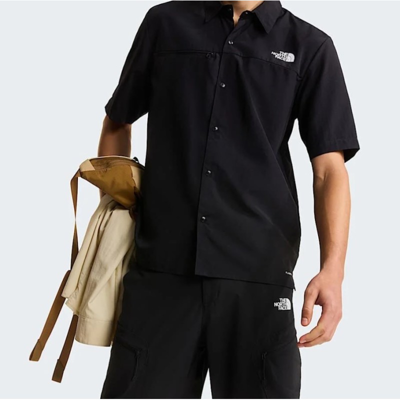 NF0A8FTQJK31 M PACKABLE SHORT SLEEVE SHIRT TNF BLACK