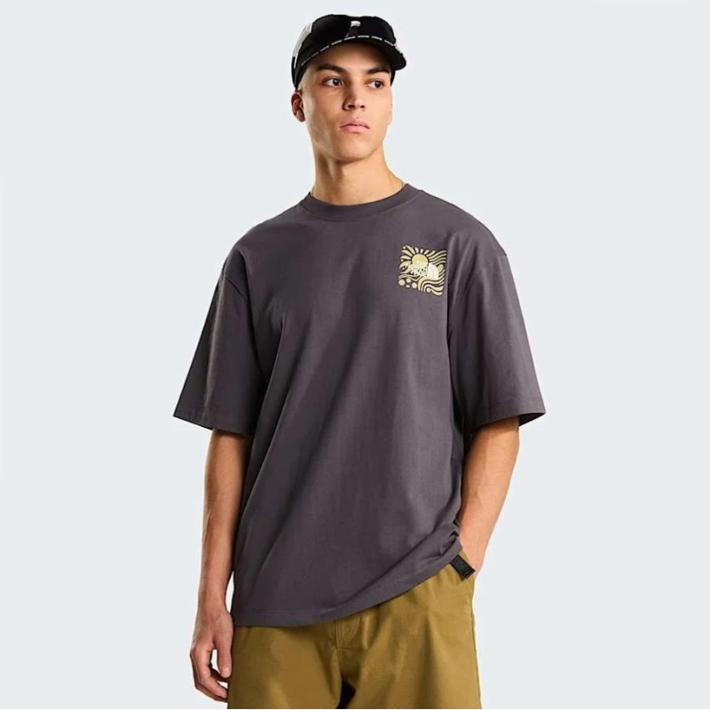 NF0A8GA0RHI1 M SUN OVERSIZED SHORT SLEEVE TEE-GRAPHIC ANTRACITE GREY