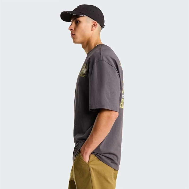 NF0A8GA0RHI1 M SUN OVERSIZED SHORT SLEEVE TEE-GRAPHIC ANTRACITE GREY