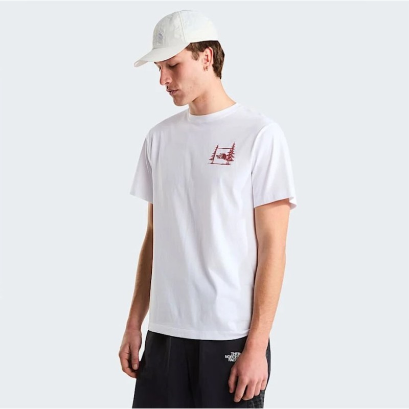 NF0A8GQMFN41 M CAMPING RELAXED SHORT SLEEVE TEE-GRAPH TNF WHITE