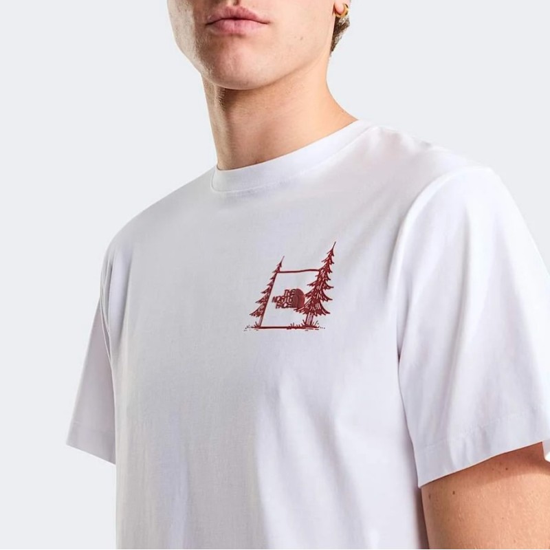 NF0A8GQMFN41 M CAMPING RELAXED SHORT SLEEVE TEE-GRAPH TNF WHITE