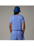 NF0A87U40YI1 W SIMPLE DOME CROPPED SLIM TEE VIRTUAL BLUE