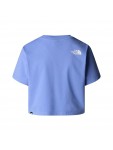 NF0A87U40YI1 W SIMPLE DOME CROPPED SLIM TEE VIRTUAL BLUE