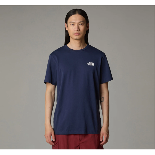 NF0A87NG8K21 M S/S SIMPLE DOME TEE SUMMIT NAVY