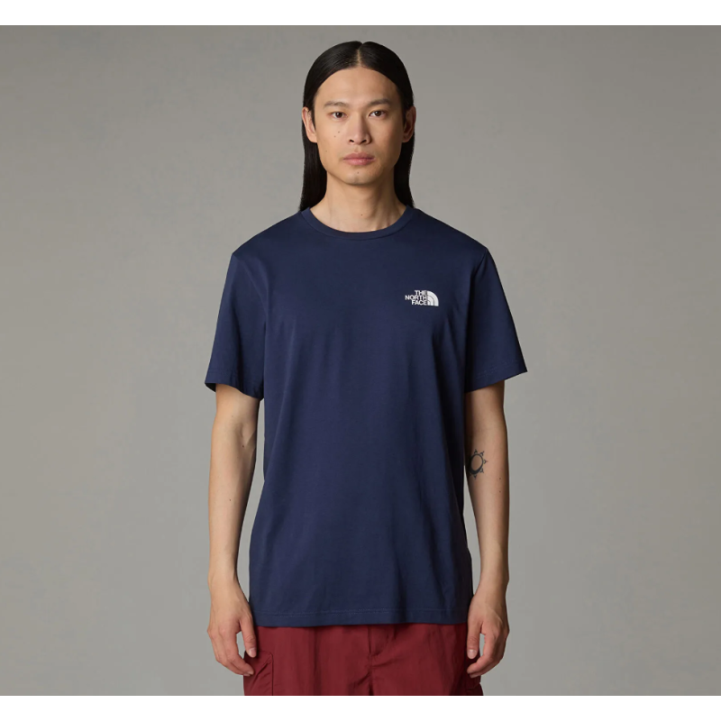 NF0A87NG8K21 M S/S SIMPLE DOME TEE SUMMIT NAVY