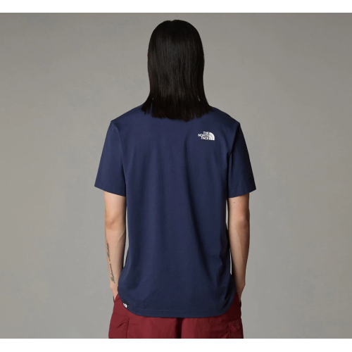 NF0A87NG8K21 M S/S SIMPLE DOME TEE SUMMIT NAVY