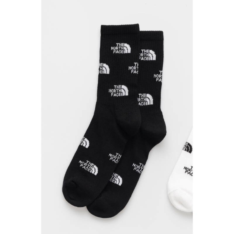 NF0A8BRBKY41 EVERYDAY CREW SOCK LOGO - 2P TNF BLACK