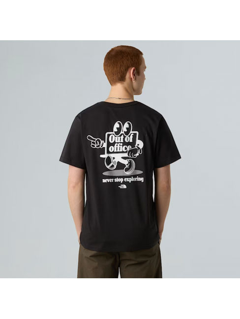 NF0A8C30JK31 U S/S CARTOON LOGO RELAXED TEE TNF BLACK