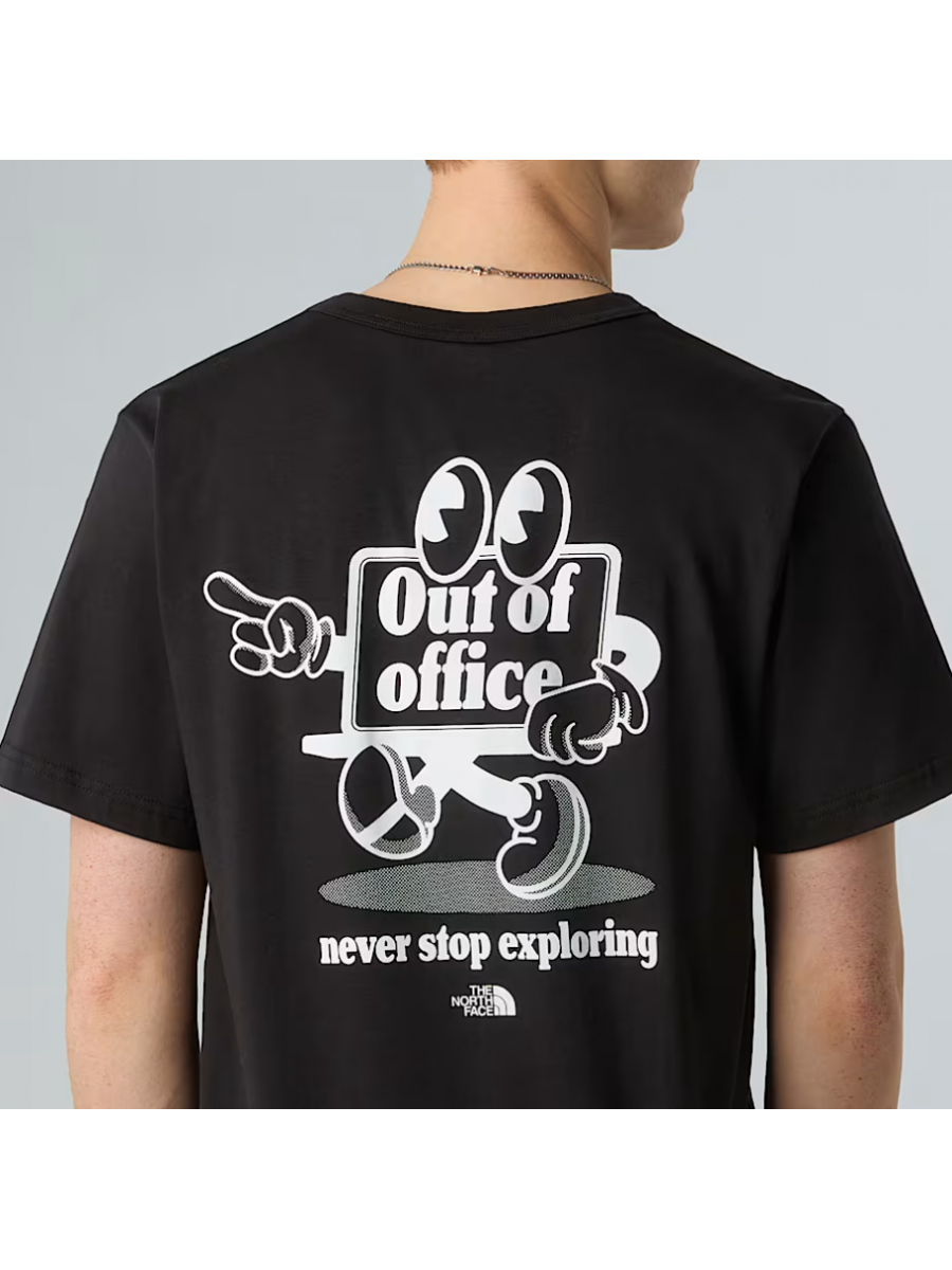NF0A8C30JK31 U S/S CARTOON LOGO RELAXED TEE TNF BLACK