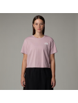 NF0A87U40SO1 W SIMPLE DOME CROPPED SLIM TEE METAL PINK