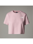 NF0A87U40SO1 W SIMPLE DOME CROPPED SLIM TEE METAL PINK