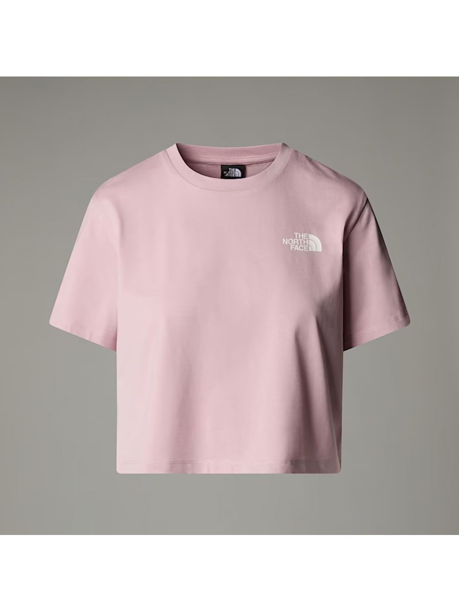 NF0A87U40SO1 W SIMPLE DOME CROPPED SLIM TEE METAL PINK