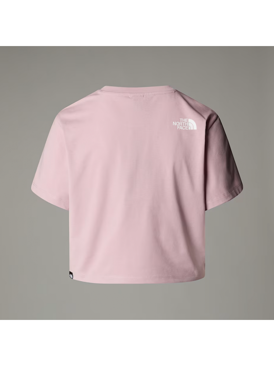 NF0A87U40SO1 W SIMPLE DOME CROPPED SLIM TEE METAL PINK