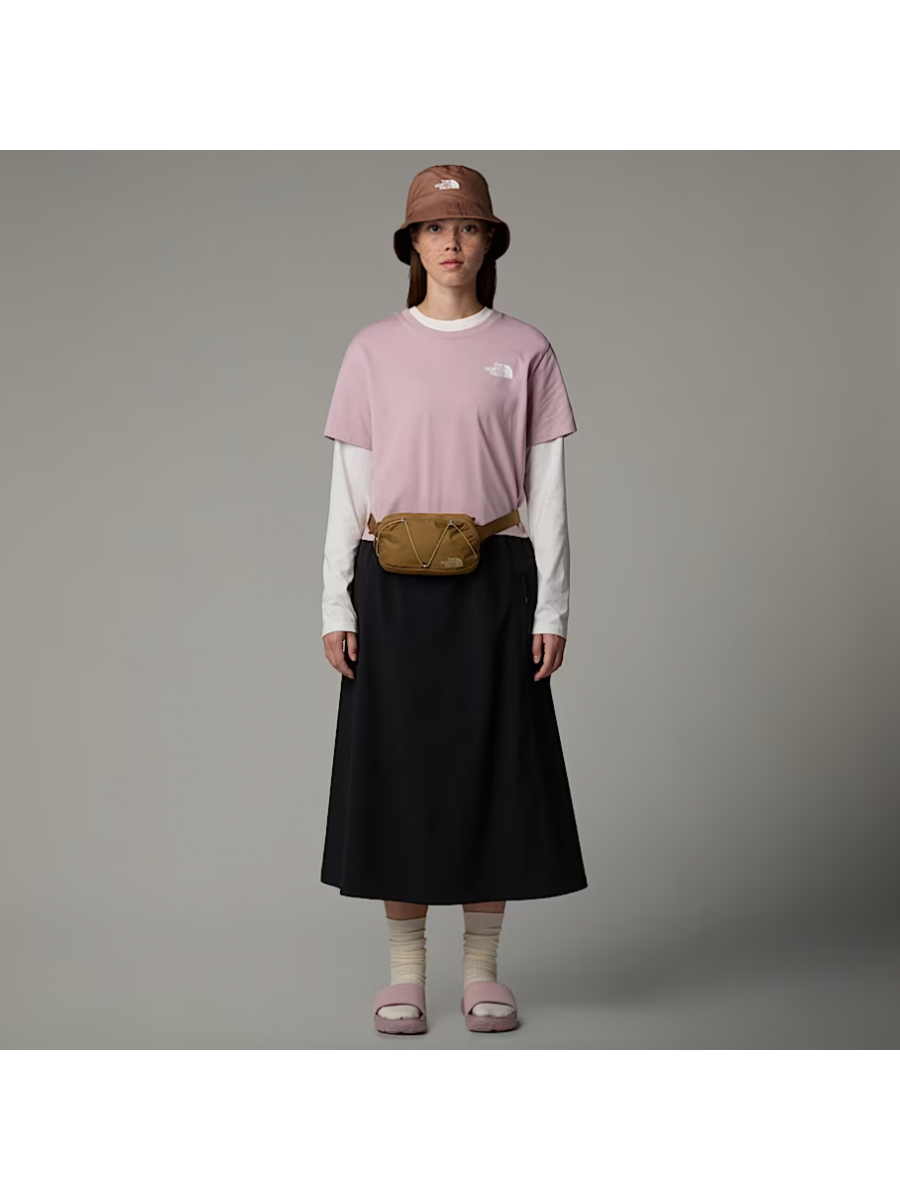 NF0A87U40SO1 W SIMPLE DOME CROPPED SLIM TEE METAL PINK