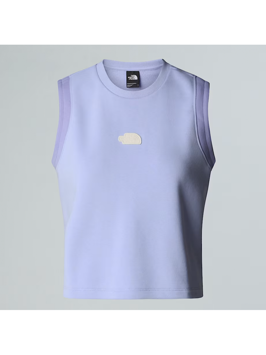 NF0A8C260VI1 W TERRY RELAXED CROPPED TANK PURPLE MINT