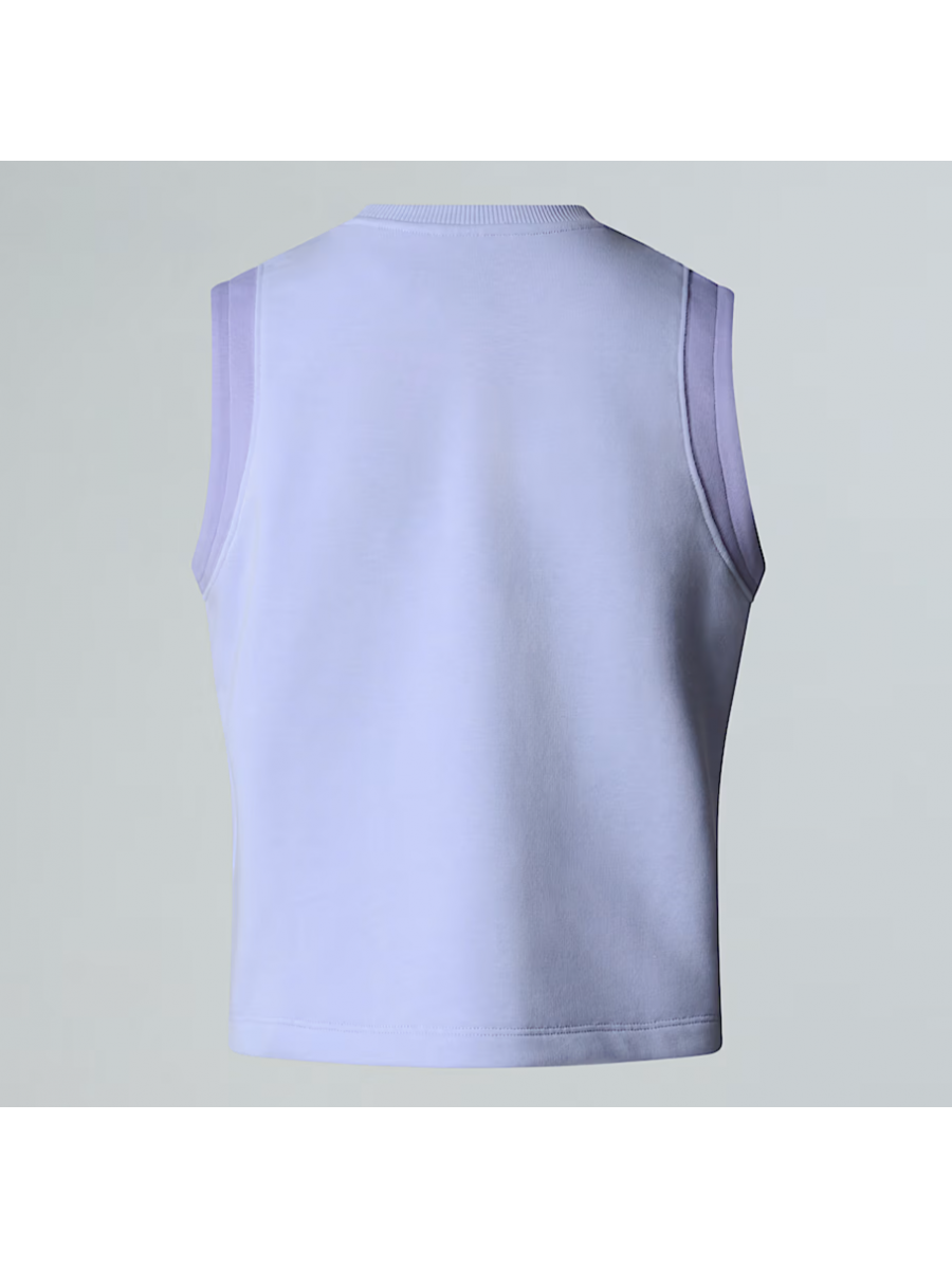 NF0A8C260VI1 W TERRY RELAXED CROPPED TANK PURPLE MINT