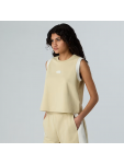 NF0A8C263X41 W TERRY RELAXED CROPPED TANK GRAVEL