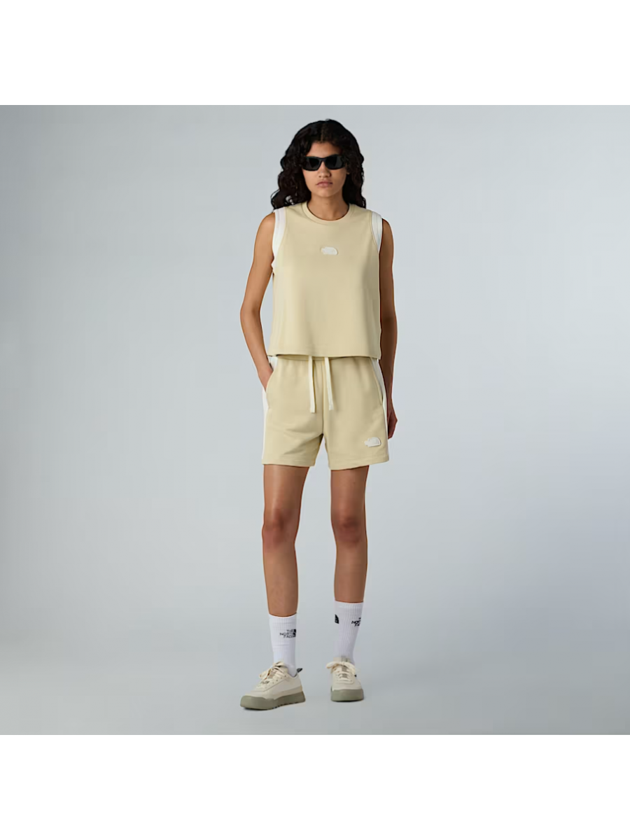 NF0A8C263X41 W TERRY RELAXED CROPPED TANK GRAVEL