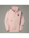 NF0A8C2VLK61 U MOUNTAIN CLEANUP OVERSIZED HOODIE PINK MOSS