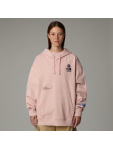 NF0A8C2VLK61 U MOUNTAIN CLEANUP OVERSIZED HOODIE PINK MOSS