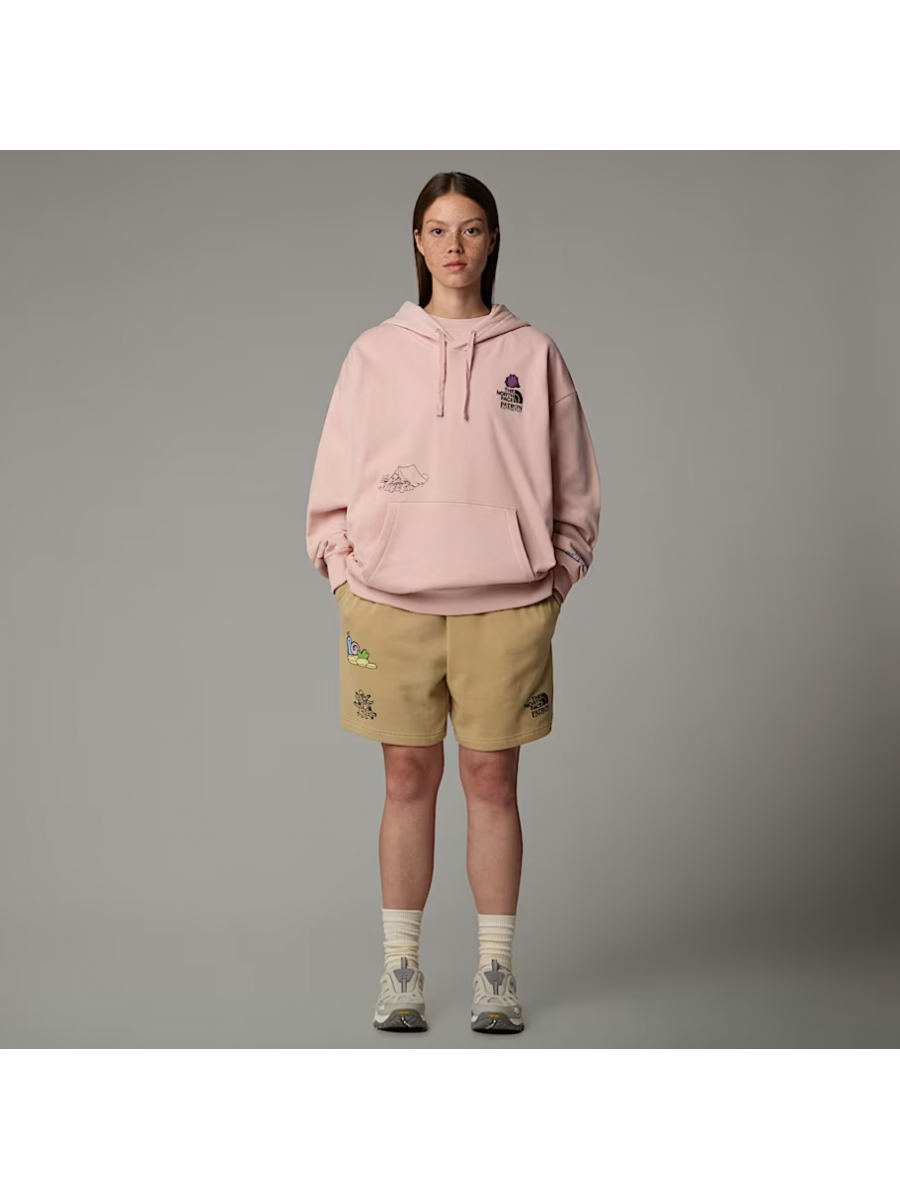 NF0A8C2VLK61 U MOUNTAIN CLEANUP OVERSIZED HOODIE PINK MOSS
