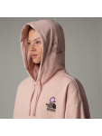 NF0A8C2VLK61 U MOUNTAIN CLEANUP OVERSIZED HOODIE PINK MOSS