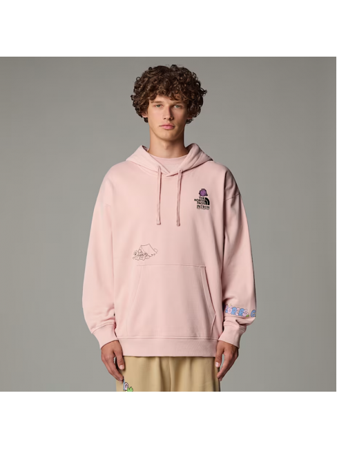 NF0A8C2VLK61 U MOUNTAIN CLEANUP OVERSIZED HOODIE PINK MOSS