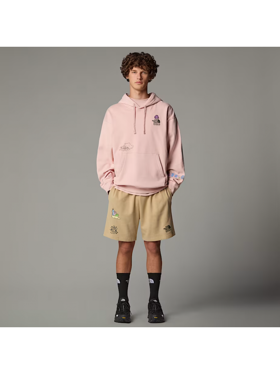NF0A8C2VLK61 U MOUNTAIN CLEANUP OVERSIZED HOODIE PINK MOSS