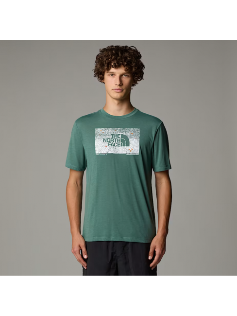 NF0A8BQVHCH1 M FOUNDATION ABSTRACT TEE DUCK GREEN