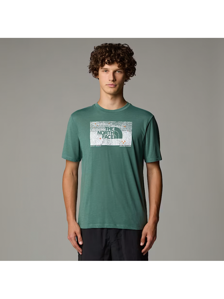 NF0A8BQVHCH1 M FOUNDATION ABSTRACT TEE DUCK GREEN