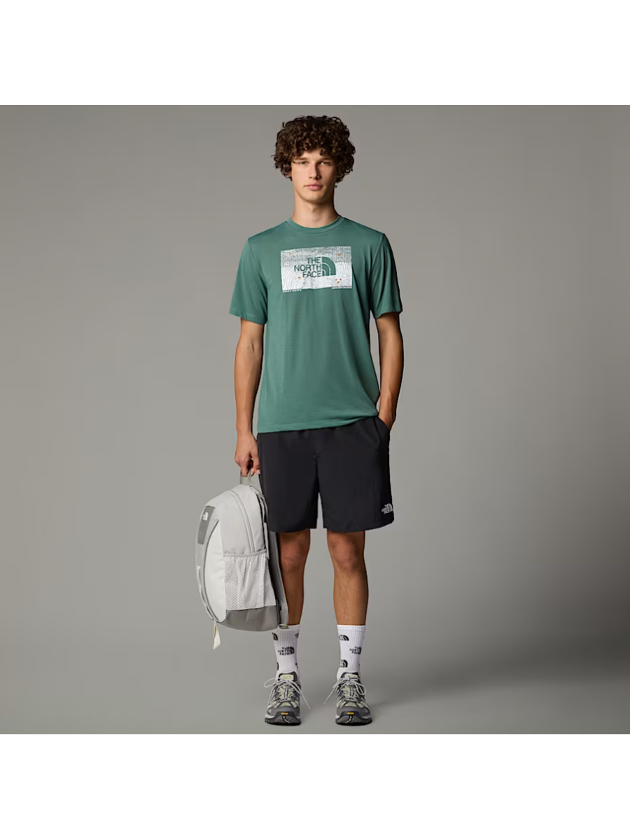 NF0A8BQVHCH1 M FOUNDATION ABSTRACT TEE DUCK GREEN
