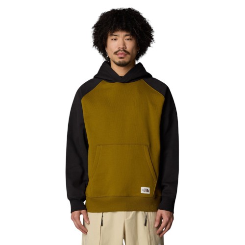 NF0A89FV5HO1 M HARITAGE HOODIE MOSS GREEN/TNF