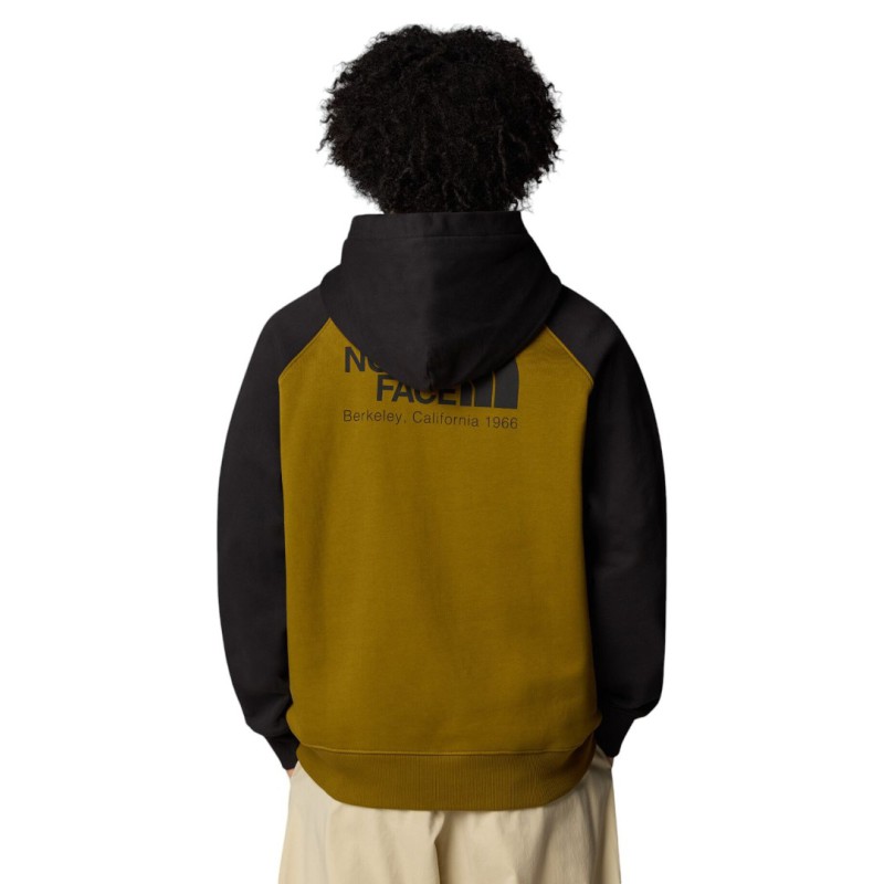 NF0A89FV5HO1 M HARITAGE HOODIE MOSS GREEN/TNF