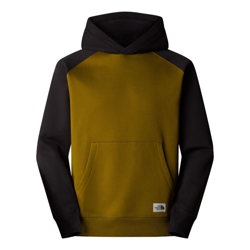 NF0A89FV5HO1 M HARITAGE HOODIE MOSS GREEN/TNF