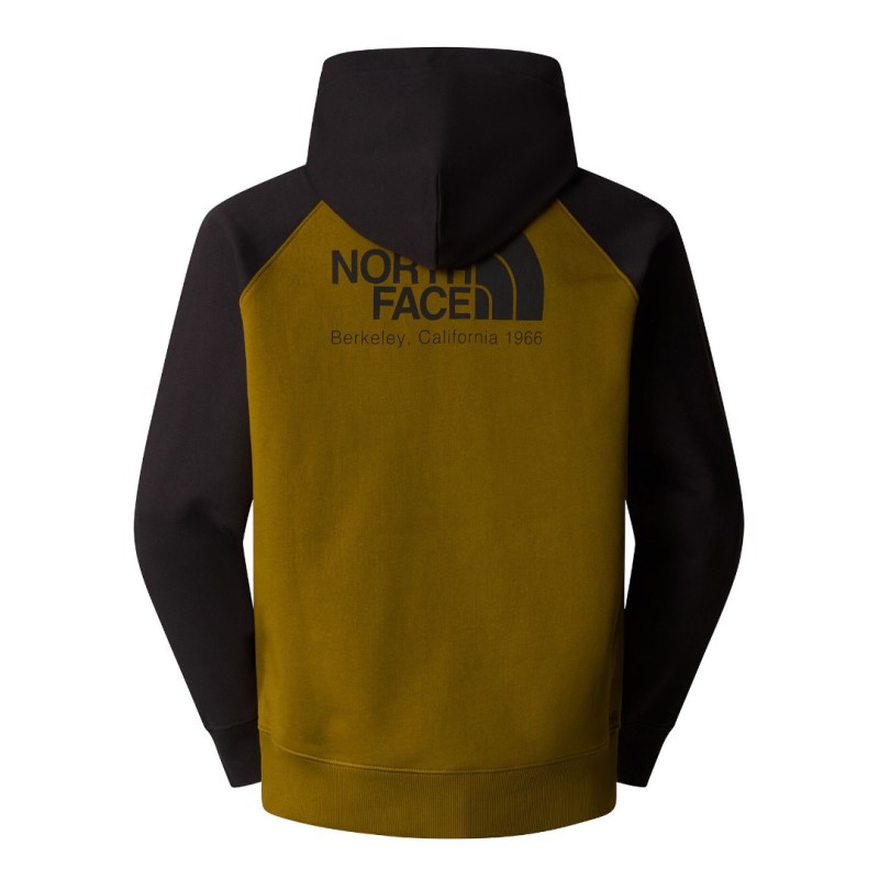 NF0A89FV5HO1 M HARITAGE HOODIE MOSS GREEN/TNF
