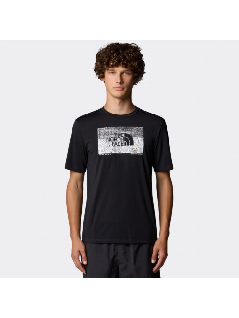 NF0A8BQVJK31 M FOUNDATION ABSTRACT GRAPHIC TEE TNF BLACK