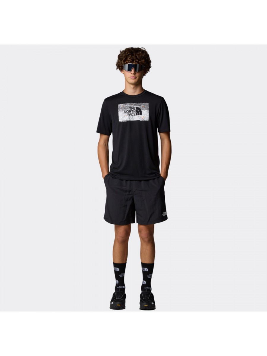NF0A8BQVJK31 M FOUNDATION ABSTRACT GRAPHIC TEE TNF BLACK