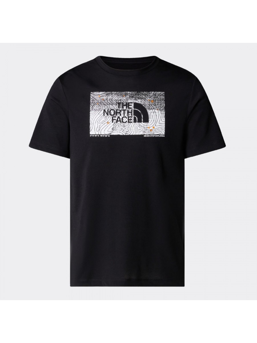NF0A8BQVJK31 M FOUNDATION ABSTRACT GRAPHIC TEE TNF BLACK