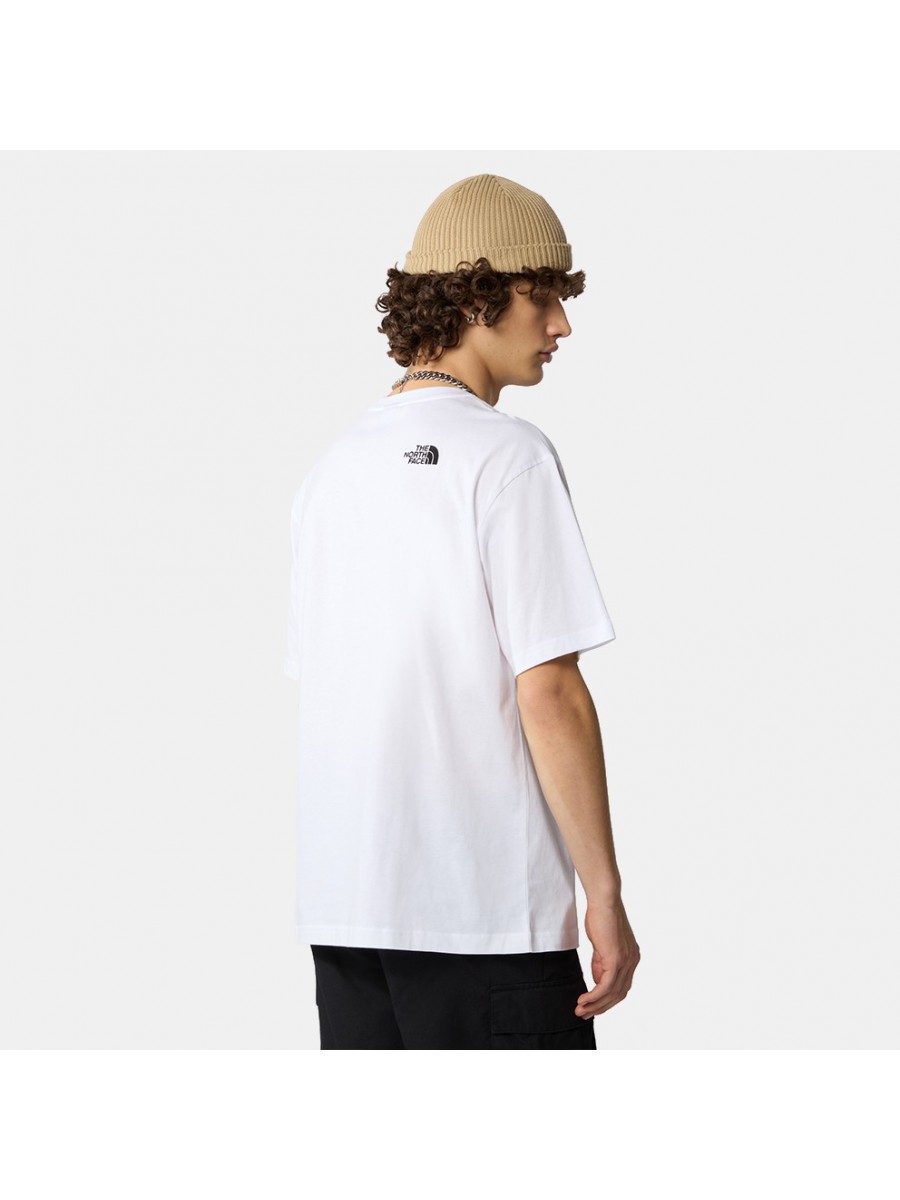 NF0A87NRFN41 M S/S ESSENTIAL OVERSIZ TNF WHITE